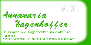 annamaria wagenhoffer business card